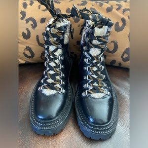 CIRCUS BY SAM EDELMAN Womens Black Snake Print boot